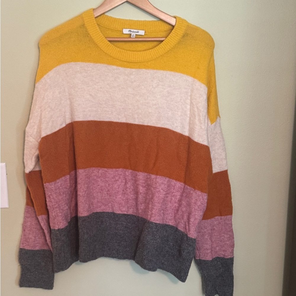 Madewell Colorblock Striped Sweater